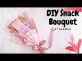 Cara Buat Buket Snack (Pakai Kertas Kado) Sendiri // DIY Snack Bouquet Easy