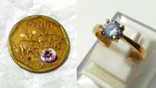 MAKE A RING || from a Rp. 100 COIN