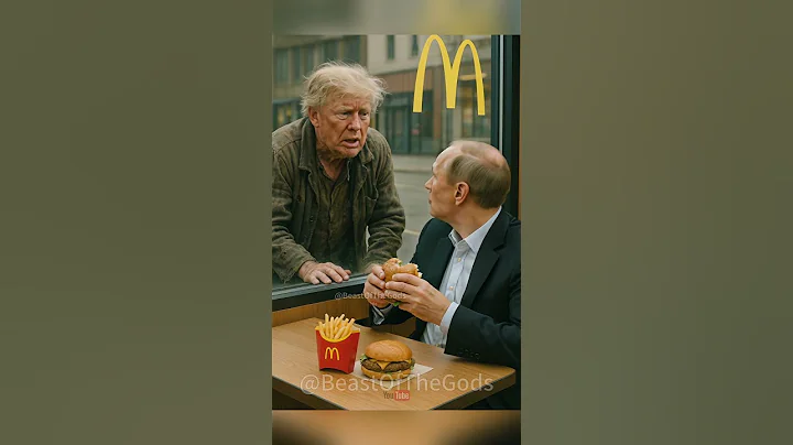 Hungry Trump Meets Putin at McDonald’s 🍔📖