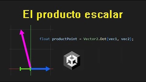 Qué es el producto escalar? UNITY