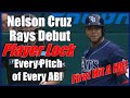 Nelson Cruz Rays Debut - Player Lock, Every Pitch Of Every AB. Rays vs Indians/Guardians 7/23/21