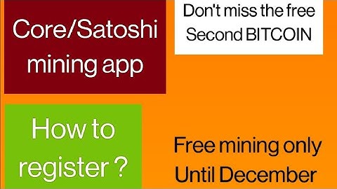 Register into free Core Mining Project | 4 months left for free mining