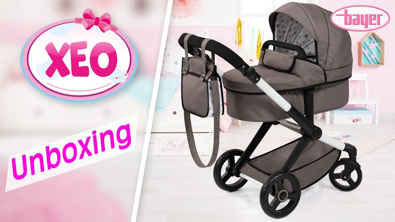 Bayer Design Combi Dolls Pram XEO - Poppenwagen - Blauw en Roze