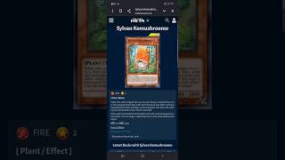 شرح بطاقات سبيد دول وحش(sylvan Komushroomo)