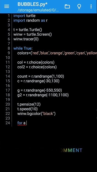 BUBBLES 🗨️ IN PYTHON PROGRAMMING... || PYTHON PROJECTS || - YouTube