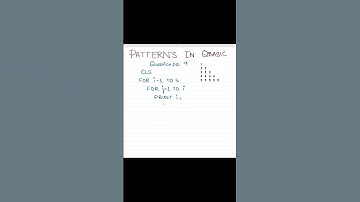 QBasic Pattern(Part 9) #youtubeshorts #qbasic #shots #pattern #sort