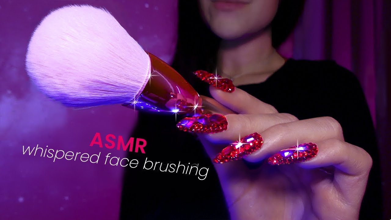 [Ambient] Whispered ASMR Face Brushing & Hand Movements For Deep Sleep