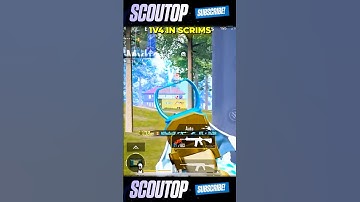 1v4 CLUTCH IN SCRIMS 😱 | #scout #bgmi #shorts