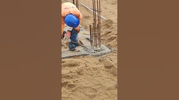 Technical breaking stump column to install rebar