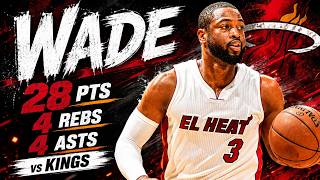Dwyane Wade 28 pts 4 rebs 4 asts vs Kings 14/15 season