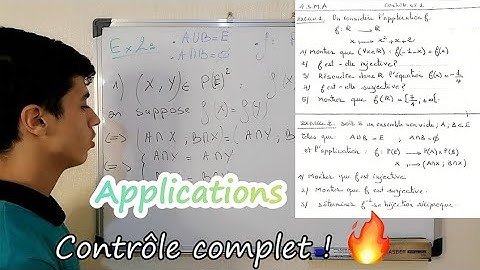 🔥Applications - Contrôle complet:  1BAC SM