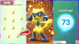 😍 Finally It's Time To Reach Level 73 | Hunting Shundo Riolu | Groudon Raids | Pokémon GO LIVE 🔥