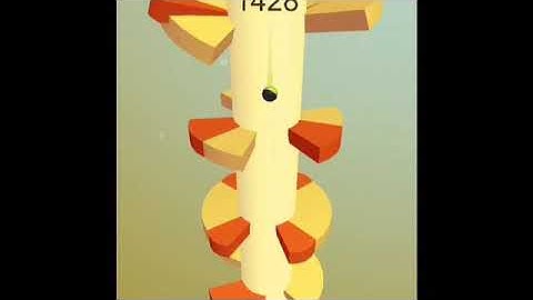 Passing level 102 on helix jump