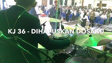 KJ 36 - Dihapuskan Dosaku - GPdI Ebenhaezer Sunday Service #DRUMCAM