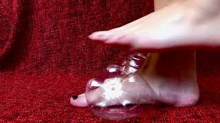 ASMR - feetcrushing a bottle  😊❤️