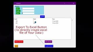 Details Python GUI   Python App Make Accounting app using Python and Tkinter     #djsedi Update