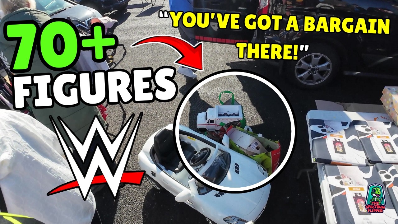 AMAZING FIND! 70+ WWE/WWF Action Figures Collection at Bolton Car Boot Sale!