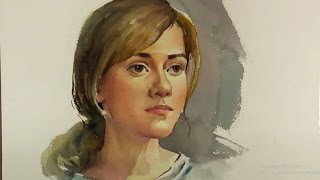 watercolor painting portrait drawing paintings watercolour portraits face demo watercolors paintingvalley vitaly shchukin techniques drawings workshop waterford material