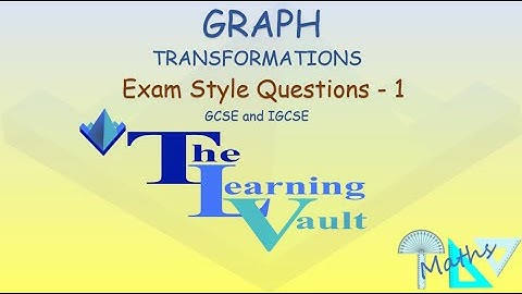 The Learning Vault - Graph - Transformations - Exam Style Questions 1