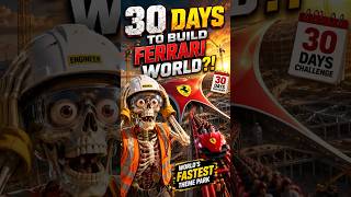 What Happens If You Build Ferrari World Dubai in 30 Days?😱#FerrariWorld #DubaiMegaProjects#ytshorts