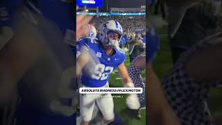 Kentucky UPSETS No 10 LSU and Big blue nation is loving every moment of it #CFB #Kentucky