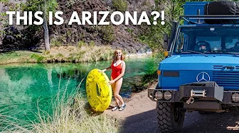Finding A Hidden Oasis In The Arizona Desert: Fossil Creek In A Unimog Truck Camper 🏝️