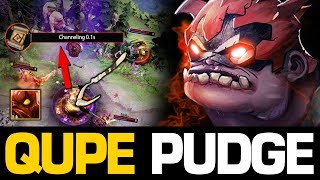 OMG!! Qupe Pudge GOD - PERFECT TIMING Hook ANTI-BKB TP from Lifestealer | Pudge Official