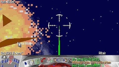 Frontier: First Encounters PC MS-DOS Intro & Gameplay