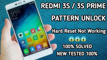 Redmi 3S/3S Prime Hard Reset | Problem Solved |1000% Working Unlock Free
