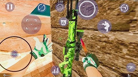 Strike Port Destruction | AWP Acheron + Nomad Knife SPD CSGO | Offline Fps Android Gameplay