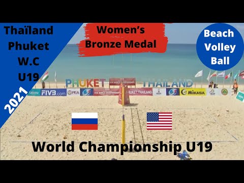 Beach Volleyball World Championship U19 Women S Bronze Medal 2021 Phuket Thailand