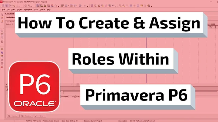 Creating & Assigning Roles Within Primavera P6