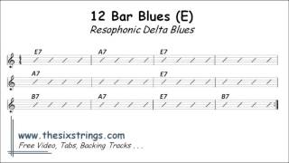 Blues Backing Track (E) - 22 Resophonic Delta Blues chords