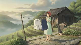 Slow Living In A Hilltop Village   Sustainable Rural Life U0026 Nature Asmr Ghibli Style