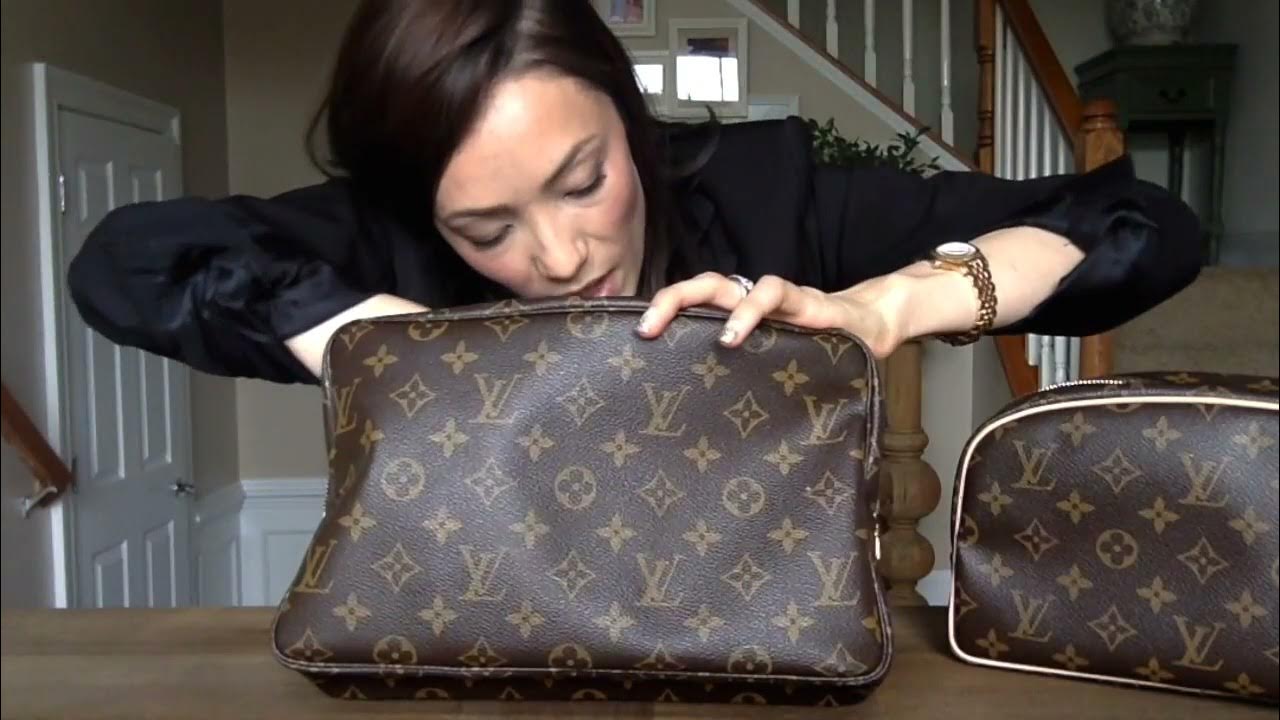 Louis Vuitton comparison of the Toiletry Bag 25 and Trousse