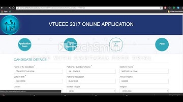 How to fill VTUEEE 2019 Application Form & Counselling Details