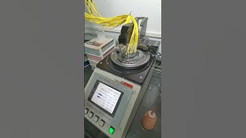 Step 4   3um Fine Polishing    MPO APC Patch Cord Production  #telecommunications