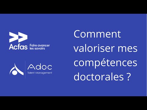 Causerie Adoc Talent Management - 88e Congrès de l'Acfas 2021