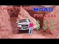 How to see Moab on the Cheap | Things to Do in Moab Utah | Cheap Family Adventures