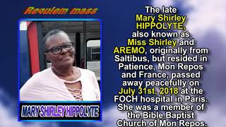 Mary Shirley HIPPOLYTE memorial mass