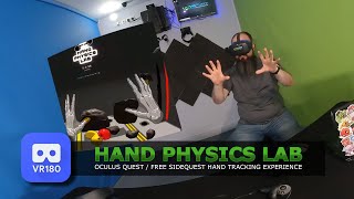 Oculus Quest Hand Physics Lab in VR180 3D