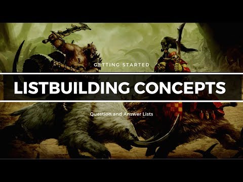 Listbuilding Concepts- Question and Answer Lists