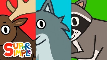 Turn & Learn ABCs - IN THE WOODS! | ​​🌈 Super Simple ABCs