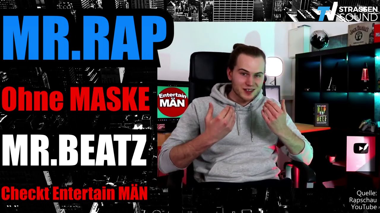 News! MR.RAP Ohne MASKE | Rapschau | MR.BEATZ | Entertain MÄN | TV Strassensound