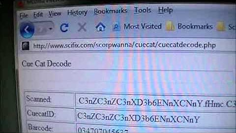 CueCat Decode W/Database