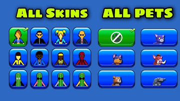 BULLET RUSH ALL SKINS AND ALL PETS UNLOCKED GAMEPLAY WALKTHROUGH PART 13 | ALL LEVELS 275 |