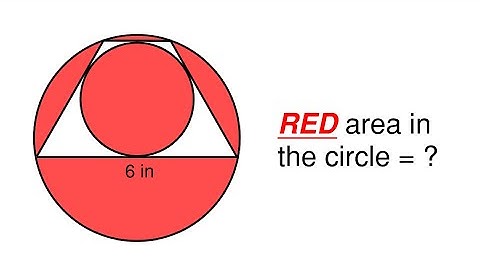 Can You Find the Red Area Inside the Circle? Test Your Math Skills Part 28