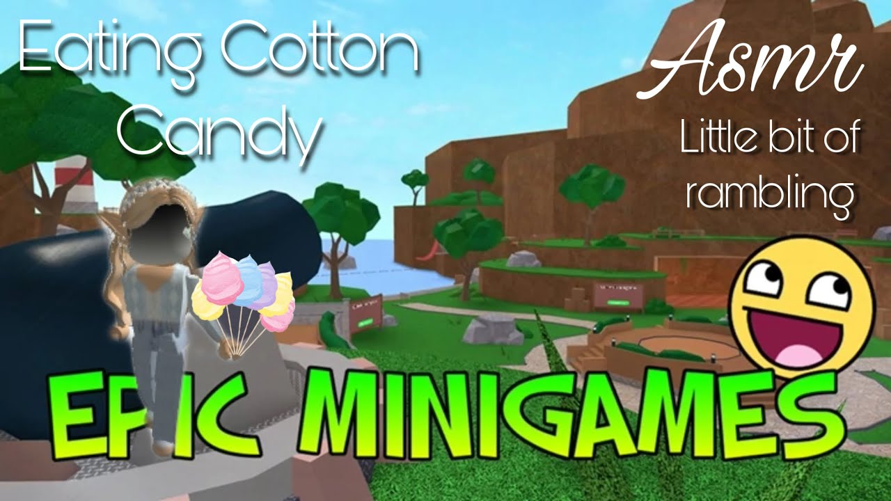 (Asmr) 💫Eating cotton candy💫 (Epic Minigames)