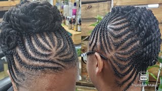 Cornrow ideas for natural hair/intricate braids/ New Growth Naturals salon