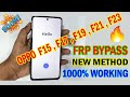 OPPO✅ F17 , F19 , F21 , F23🔥 FRP BYPASS NEW METHOD | OPPO ALL MODEL FRP BYPASS 100% WORKING